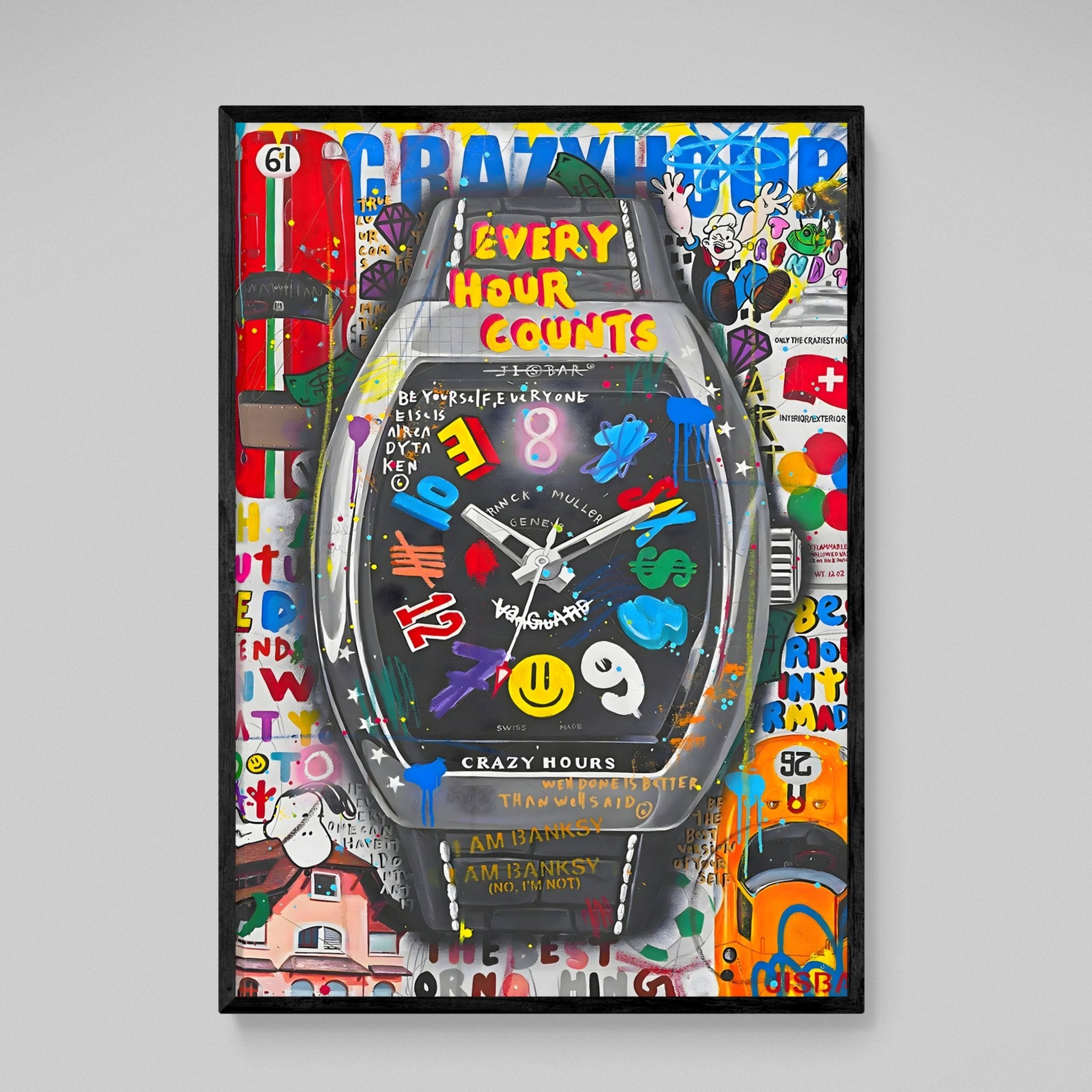 Graffiti Luxury Watch Wall Art - Luxury Art Canvas