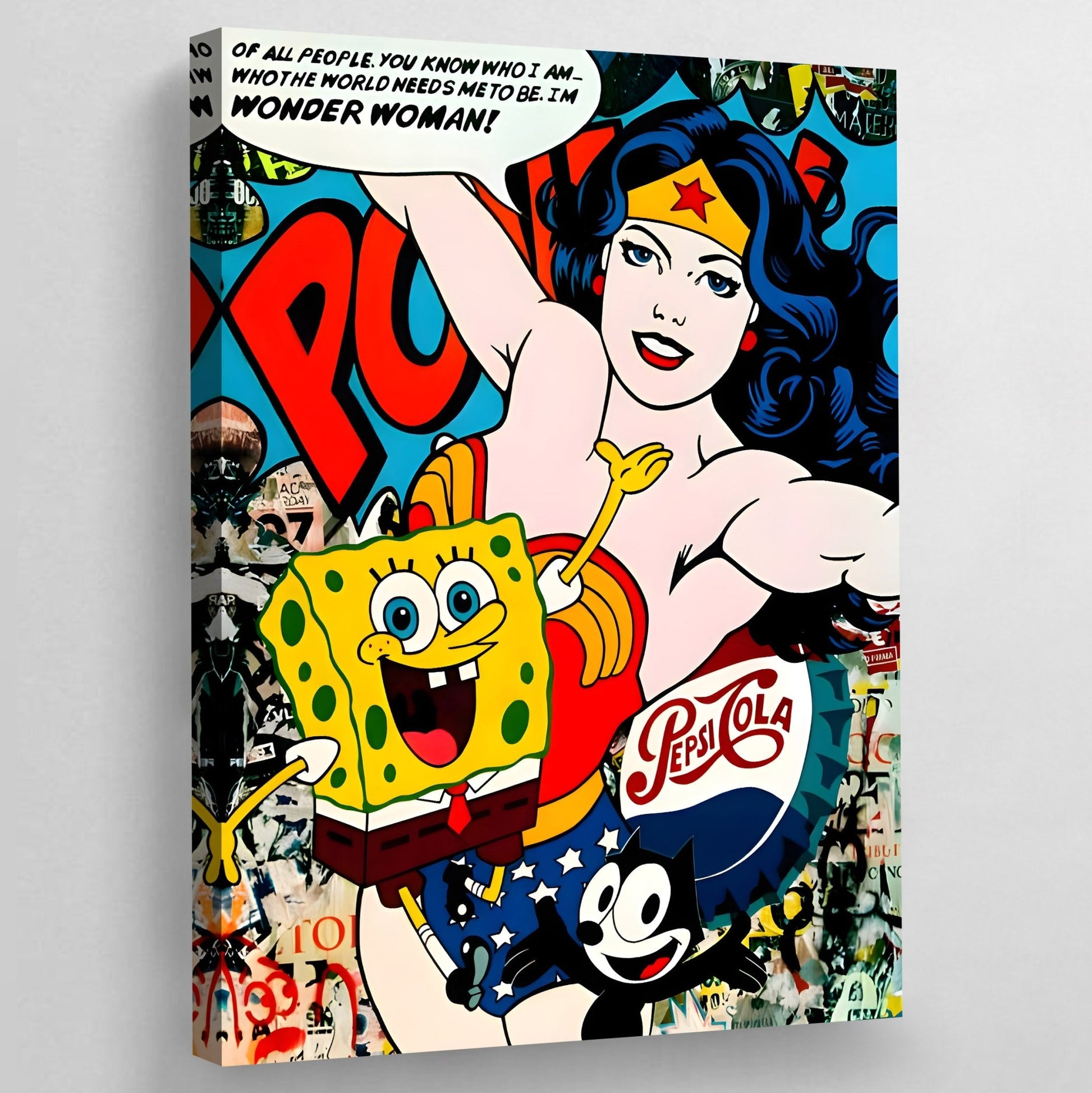 Graffiti Pop Culture Wall Art - Luxury Art Canvas