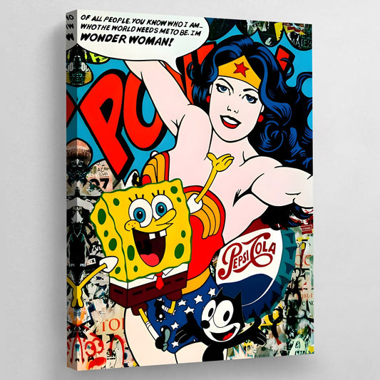 Graffiti Pop Culture Wall Art - Luxury Art Canvas