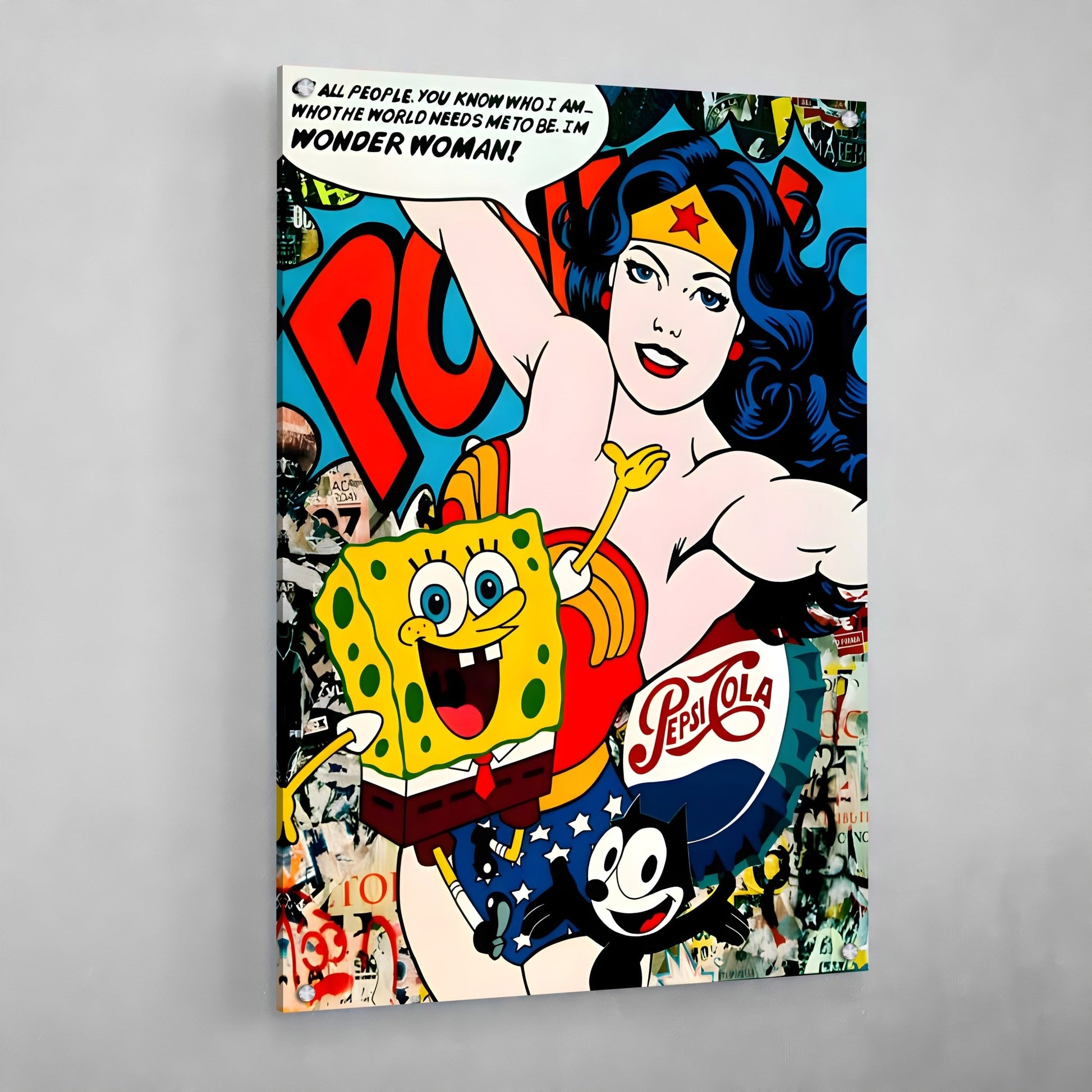 Graffiti Pop Culture Wall Art - Luxury Art Canvas
