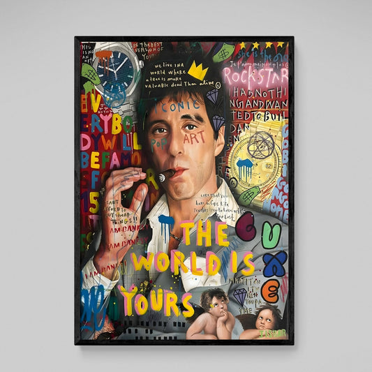 Graffiti Scarface Wall Art - Luxury Art Canvas