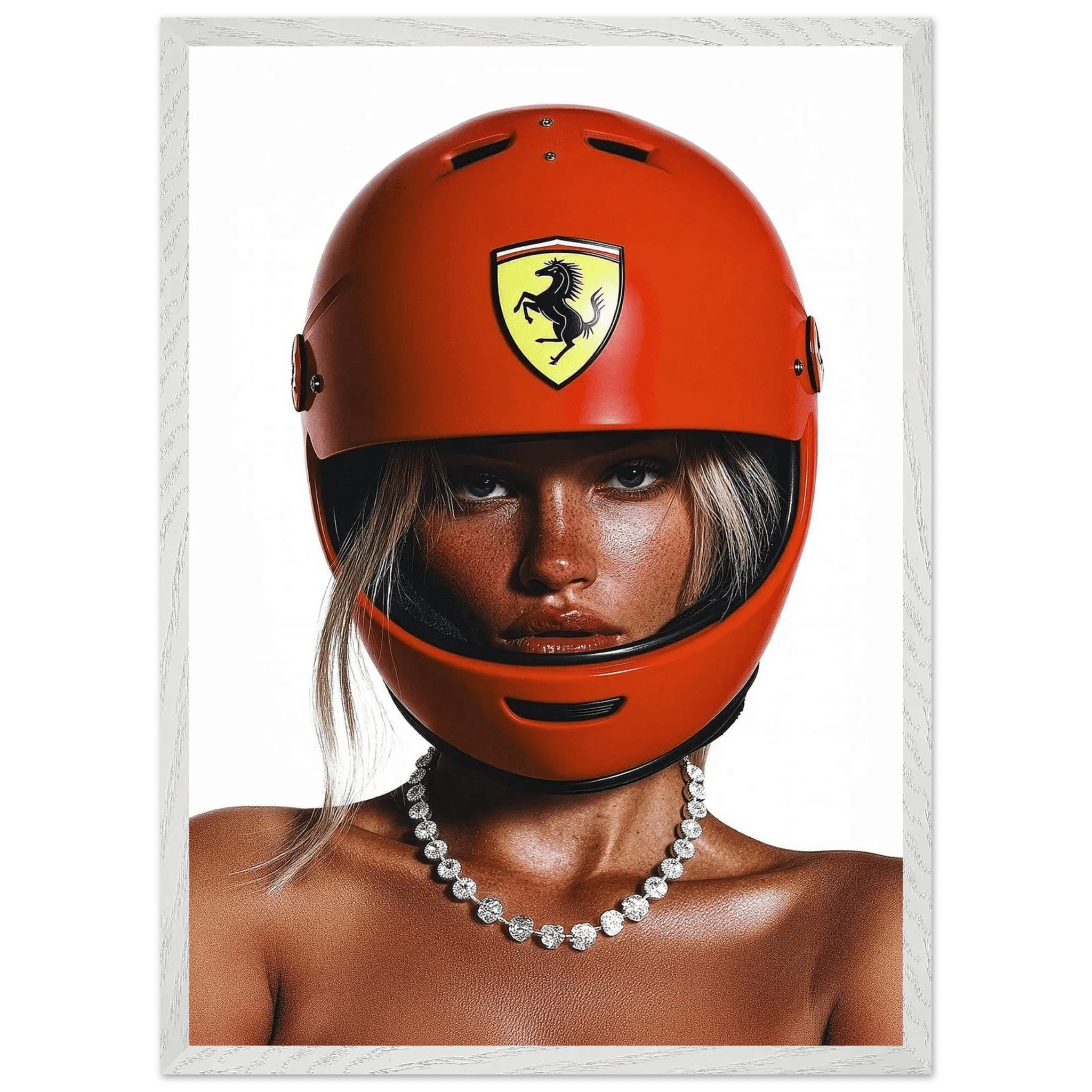 Helmet Portrait Photography Wall Art - Luxury Art Canvas