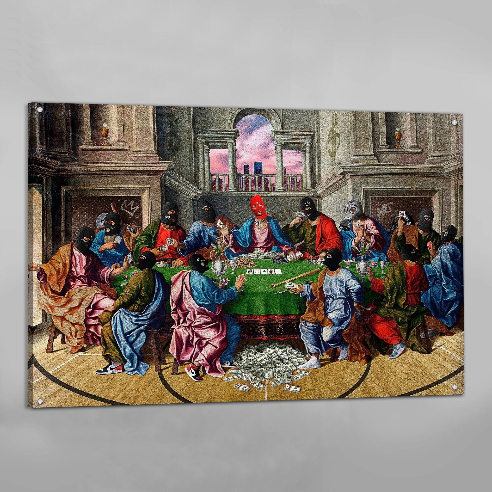 Holy Gamblers Wall Art - Luxury Art Canvas