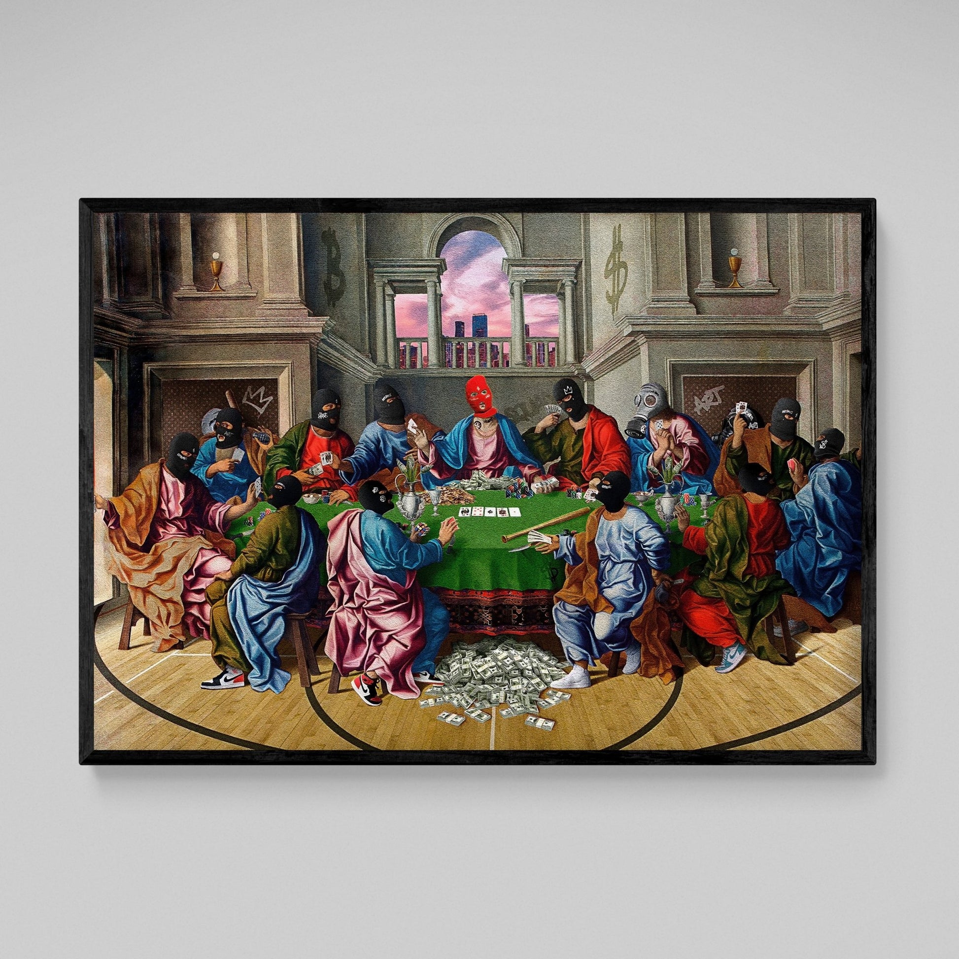 Holy Gamblers Wall Art - Luxury Art Canvas