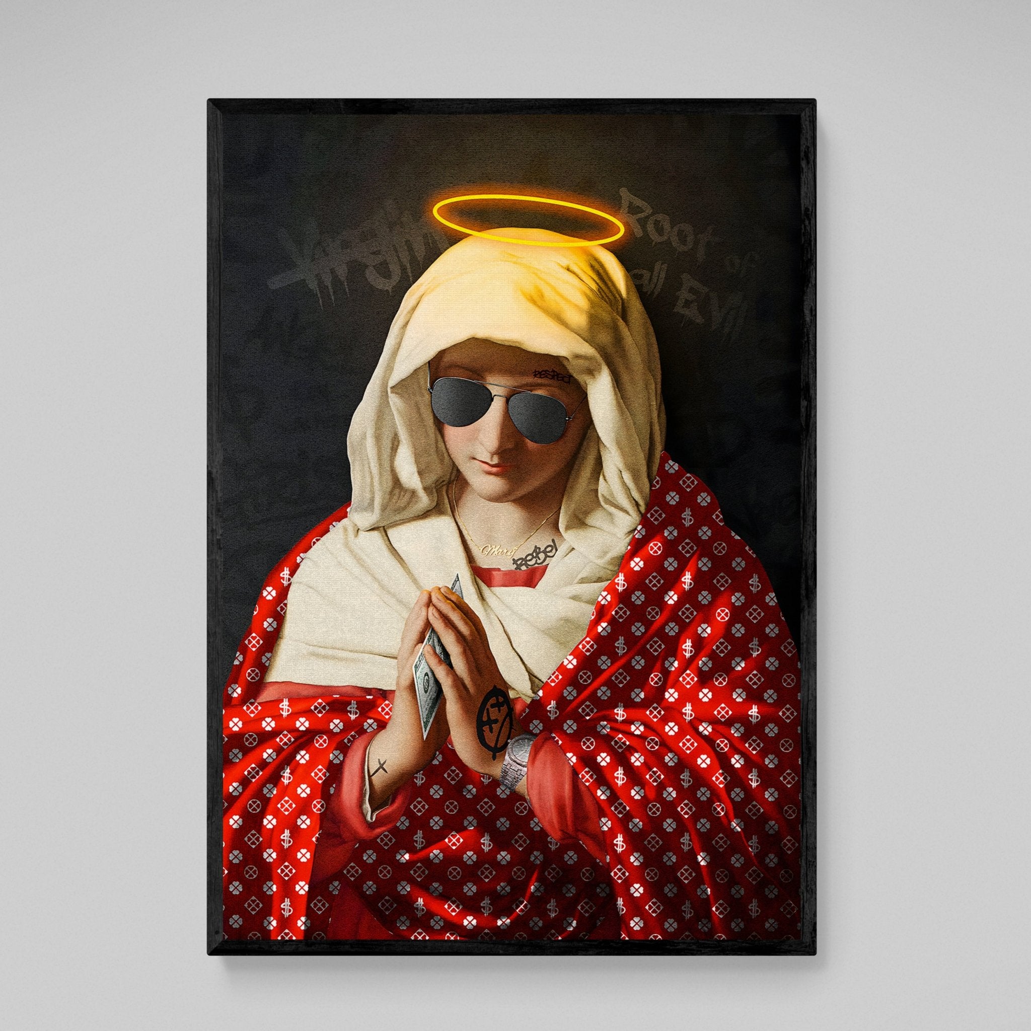 Holy Rebel Wall Art - Luxury Art Canvas