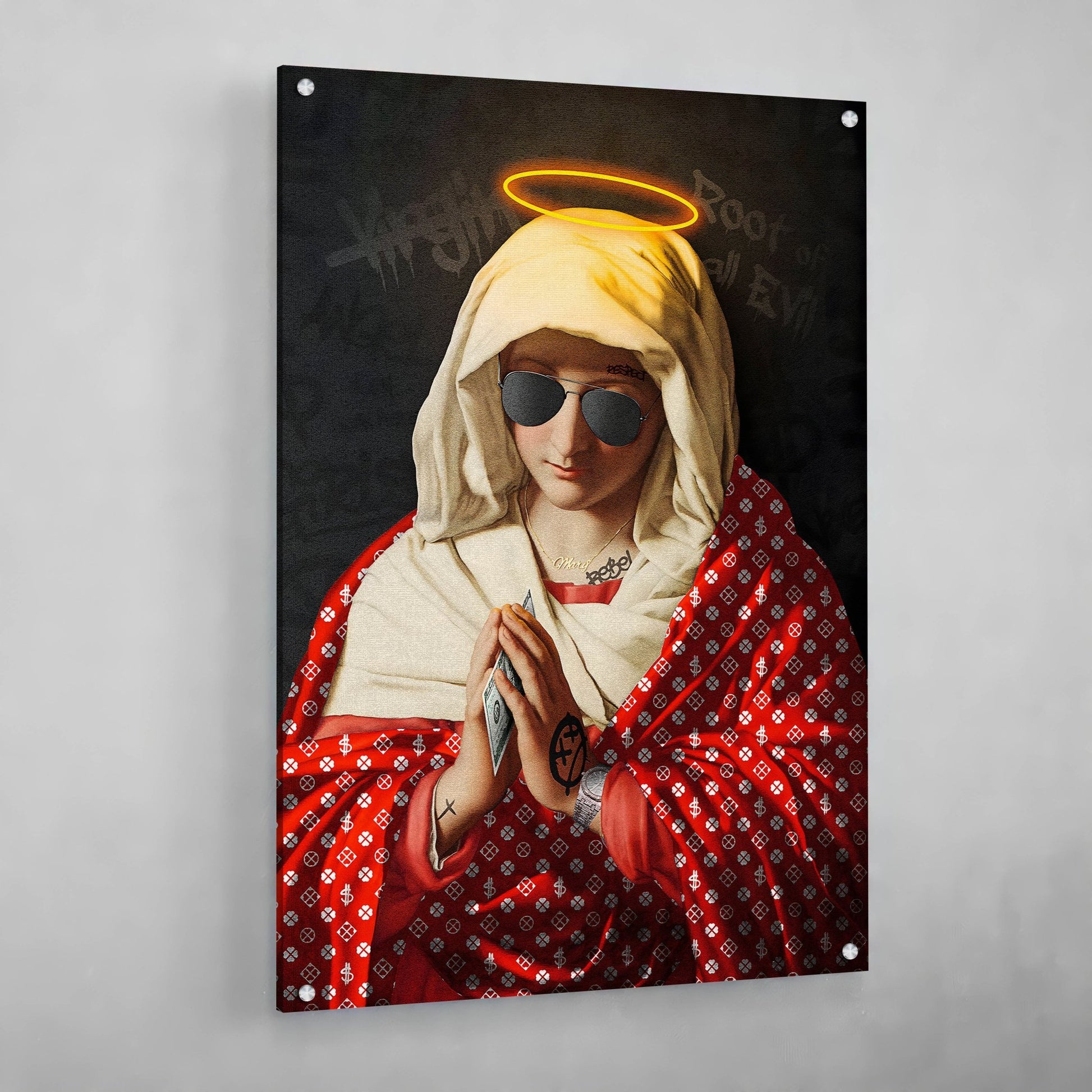 Holy Rebel Wall Art - Luxury Art Canvas