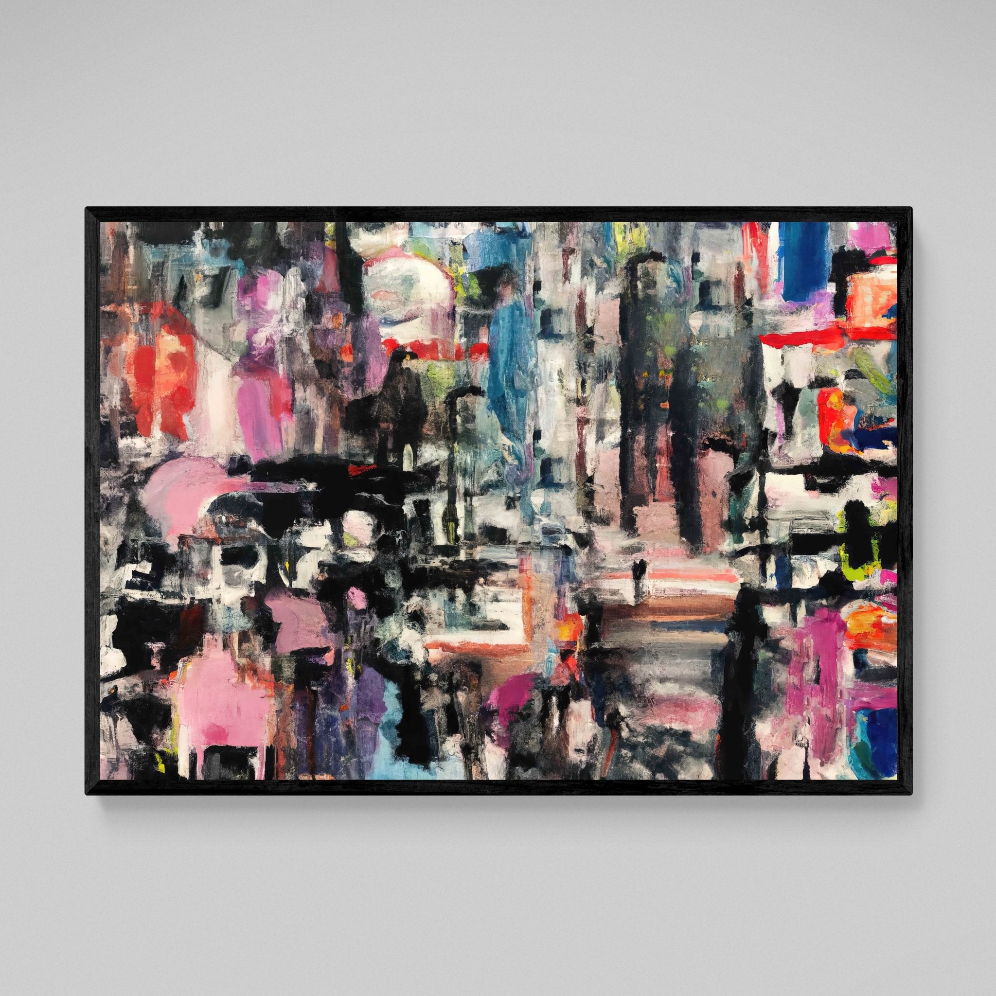 Horizontal Abstract Wall Art - Luxury Art Canvas