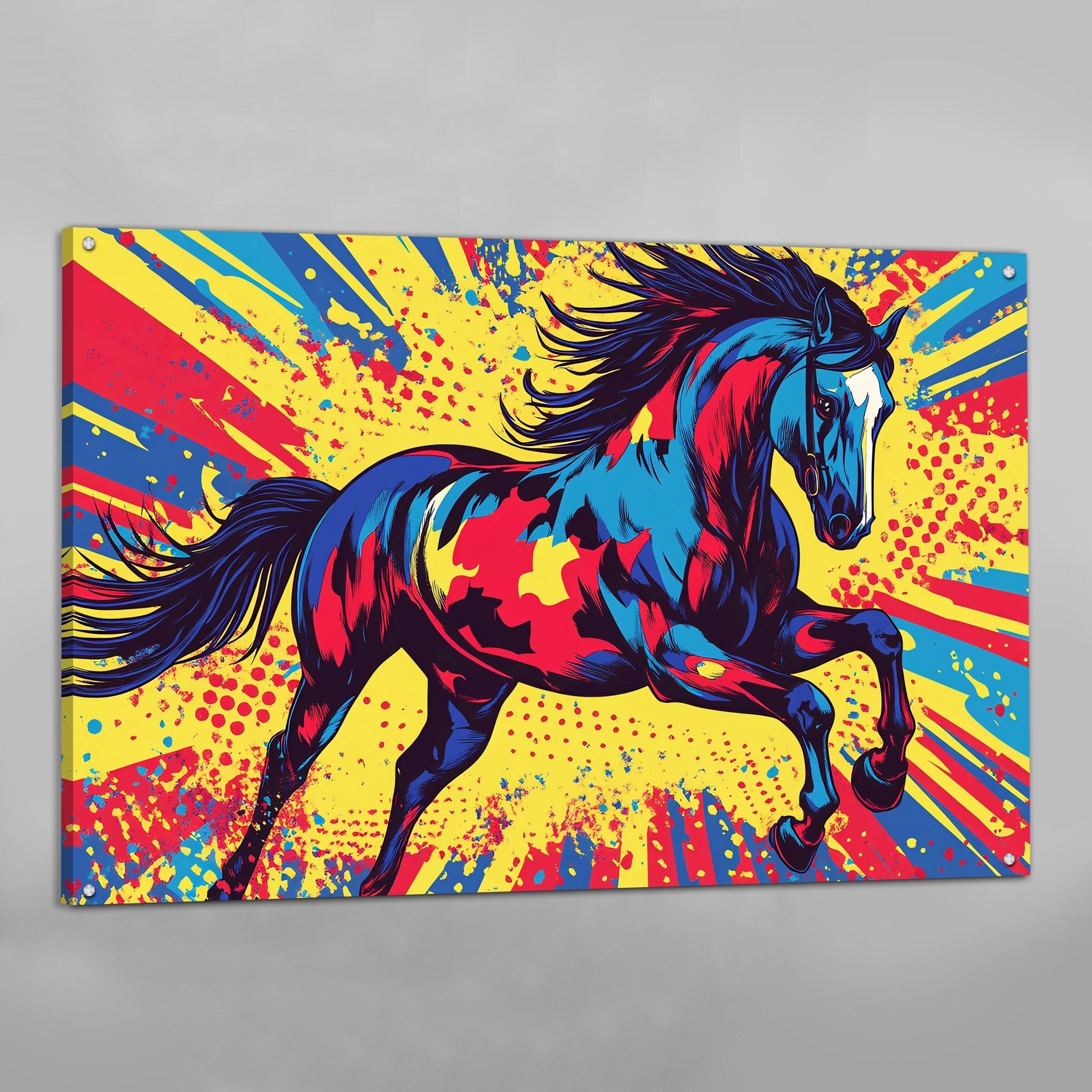Horse Pop Art Canvas - Luxury Art Canvas
