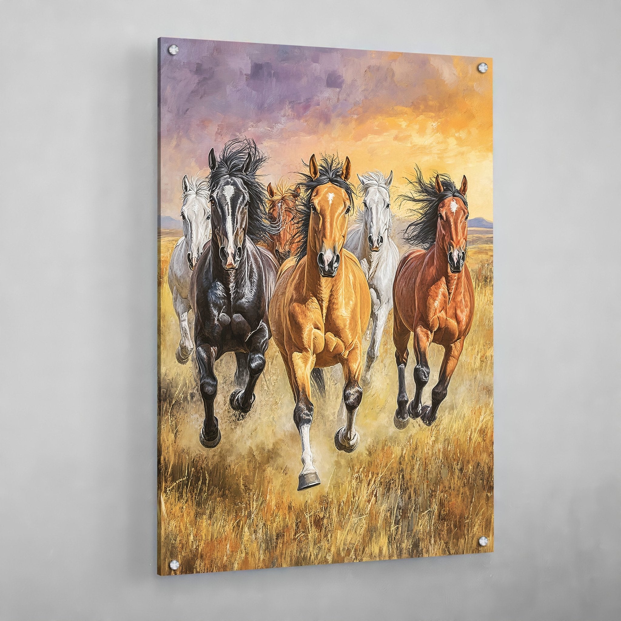 Horses Canvas Wall Art - Luxury Art Canvas