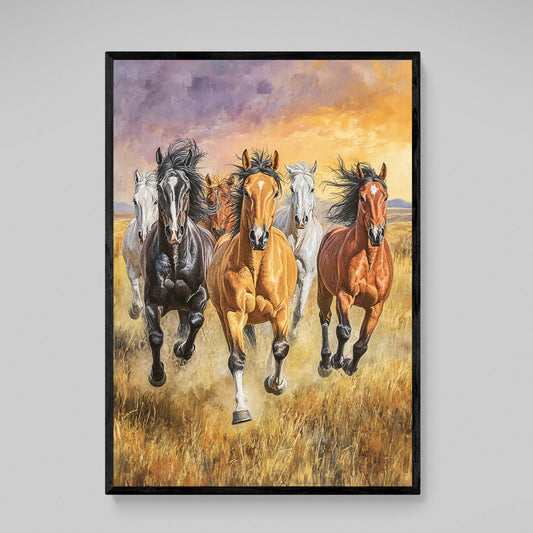 Horses Canvas Wall Art - Luxury Art Canvas