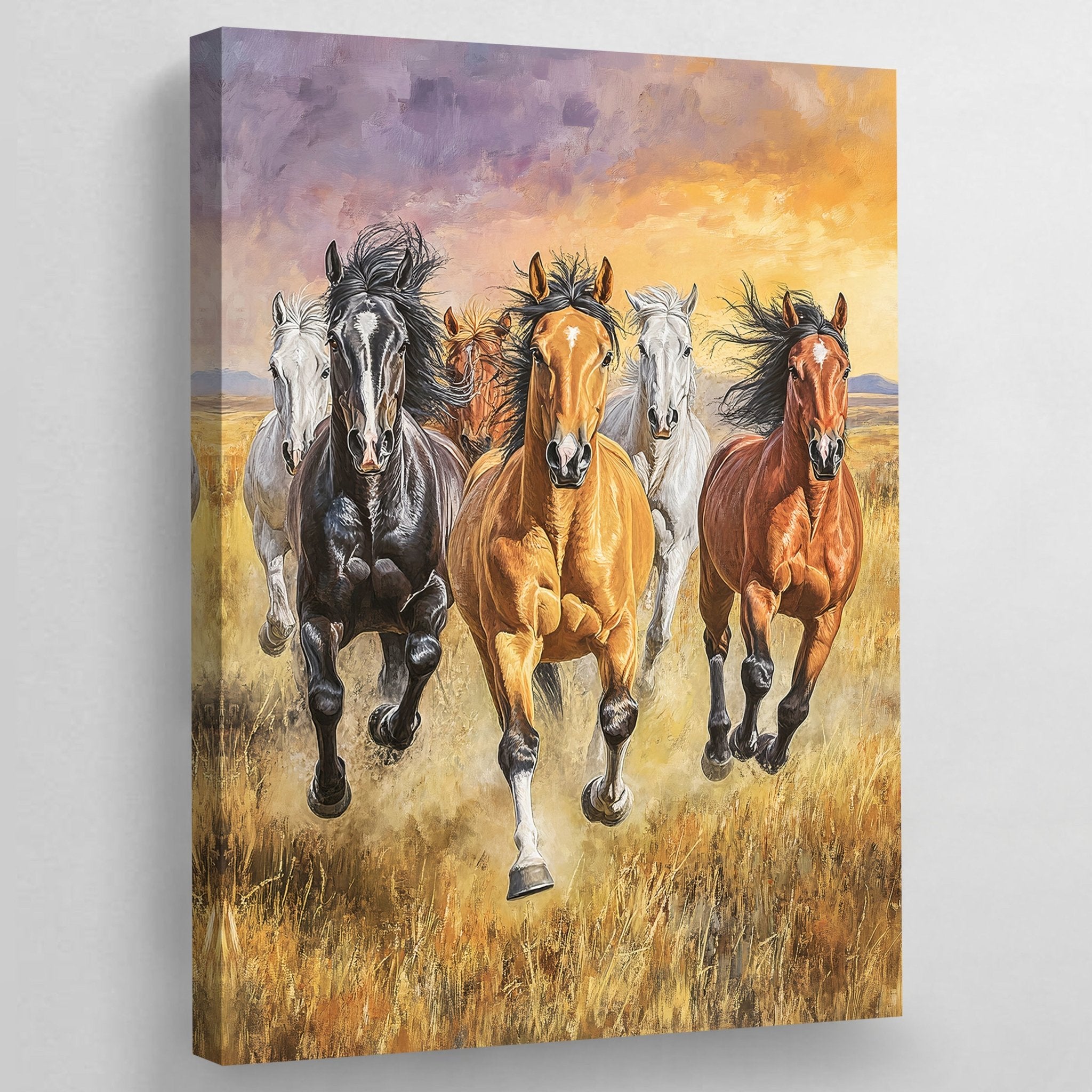 Horses Canvas Wall Art - Luxury Art Canvas