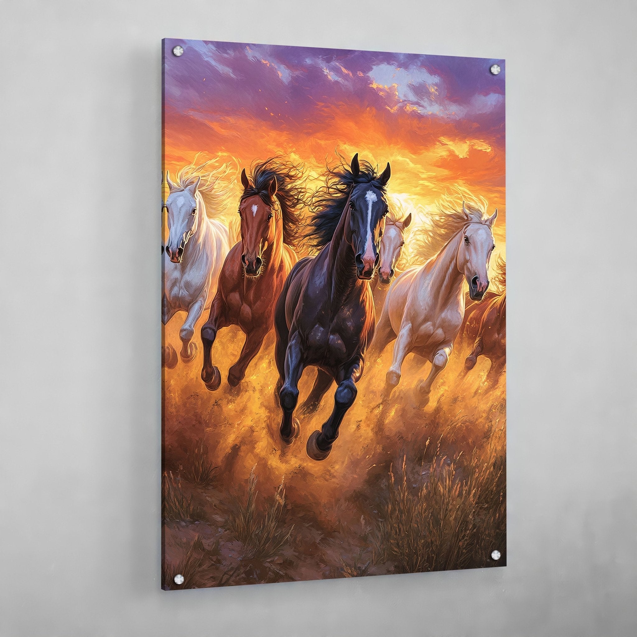 Horses Wall Art - Luxury Art Canvas