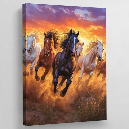Horses Wall Art - Luxury Art Canvas