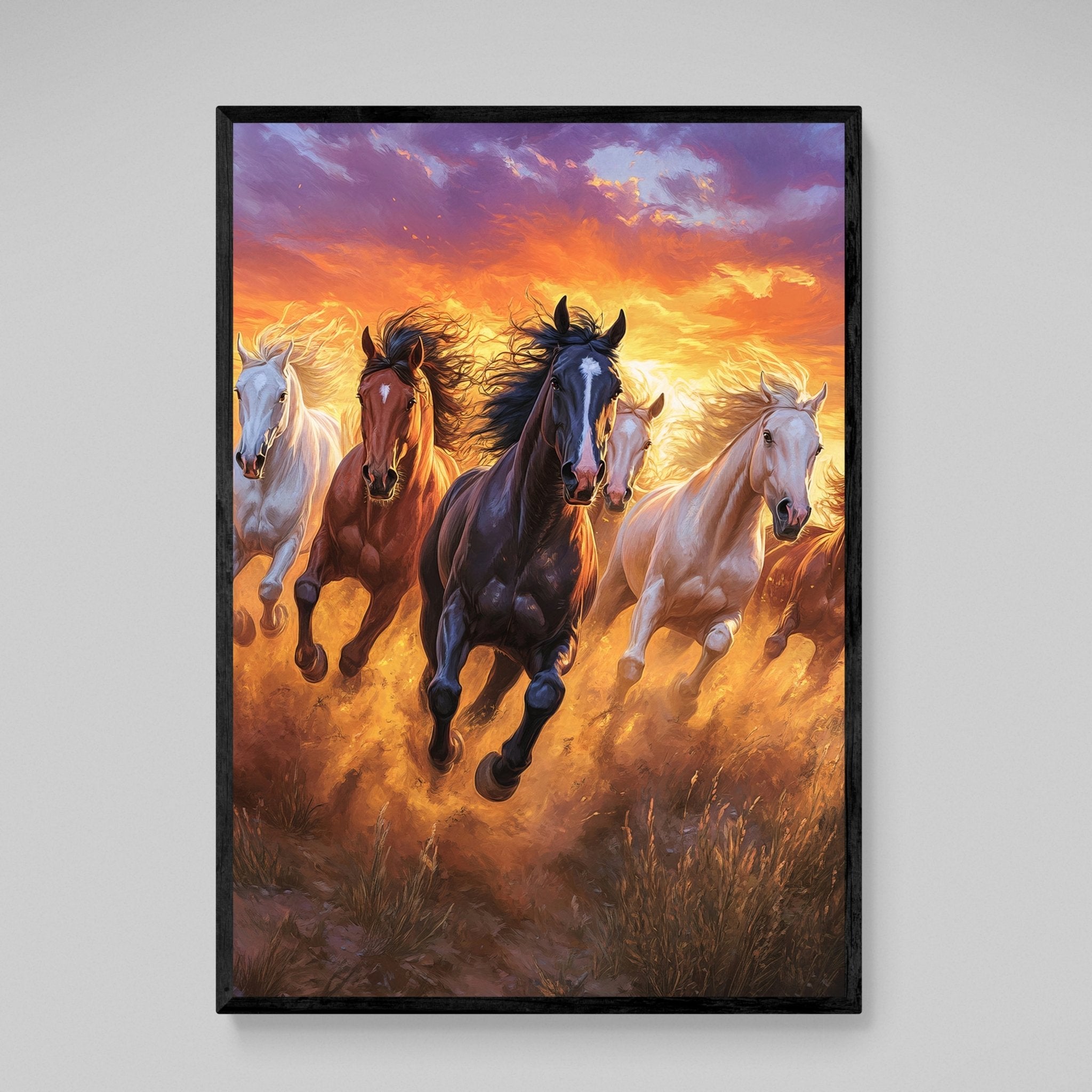Horses Wall Art - Luxury Art Canvas