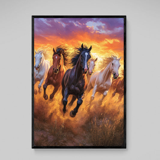 Horses Wall Art - Luxury Art Canvas