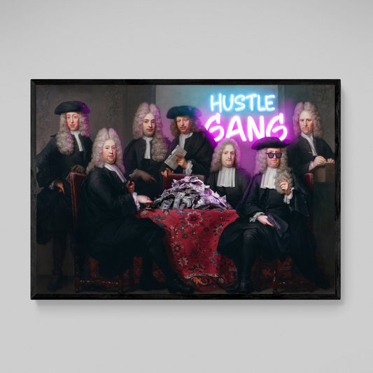 Hustle Gang Modern Wall Art - Luxury Art Canvas