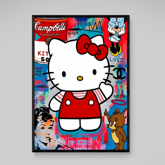 Kawaii Graffiti Wall Art - Luxury Art Canvas