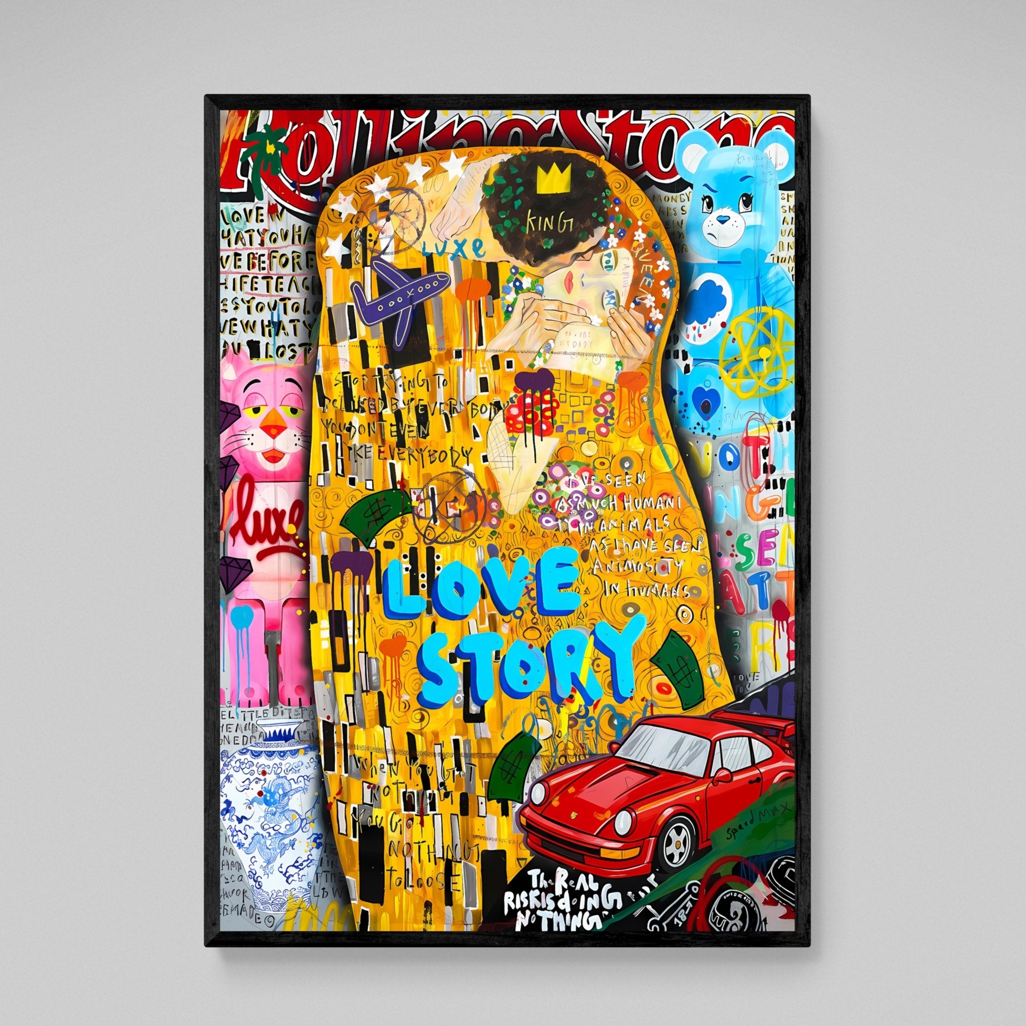 Klimt Graffiti Wall Art - Luxury Art Canvas