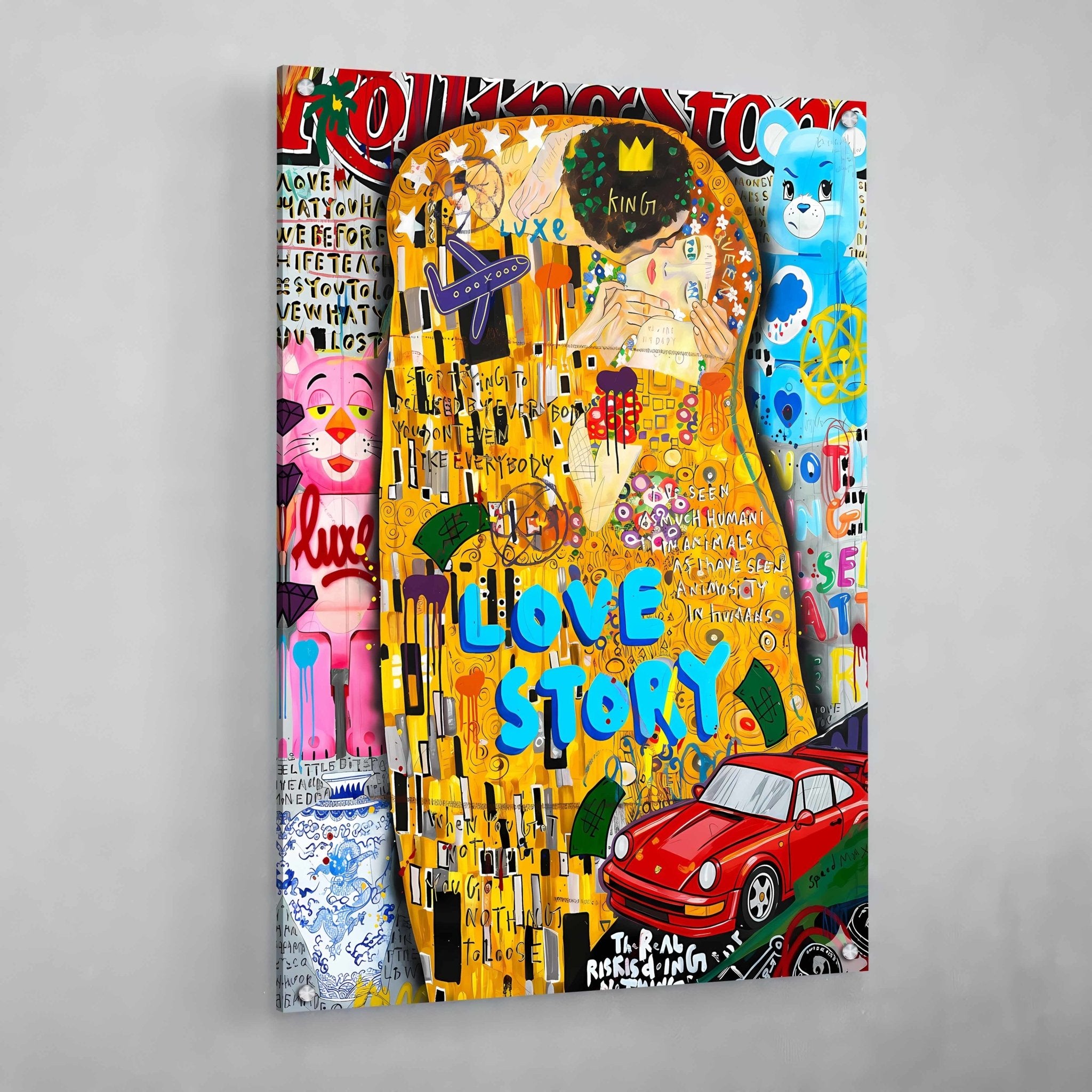 Klimt Graffiti Wall Art - Luxury Art Canvas