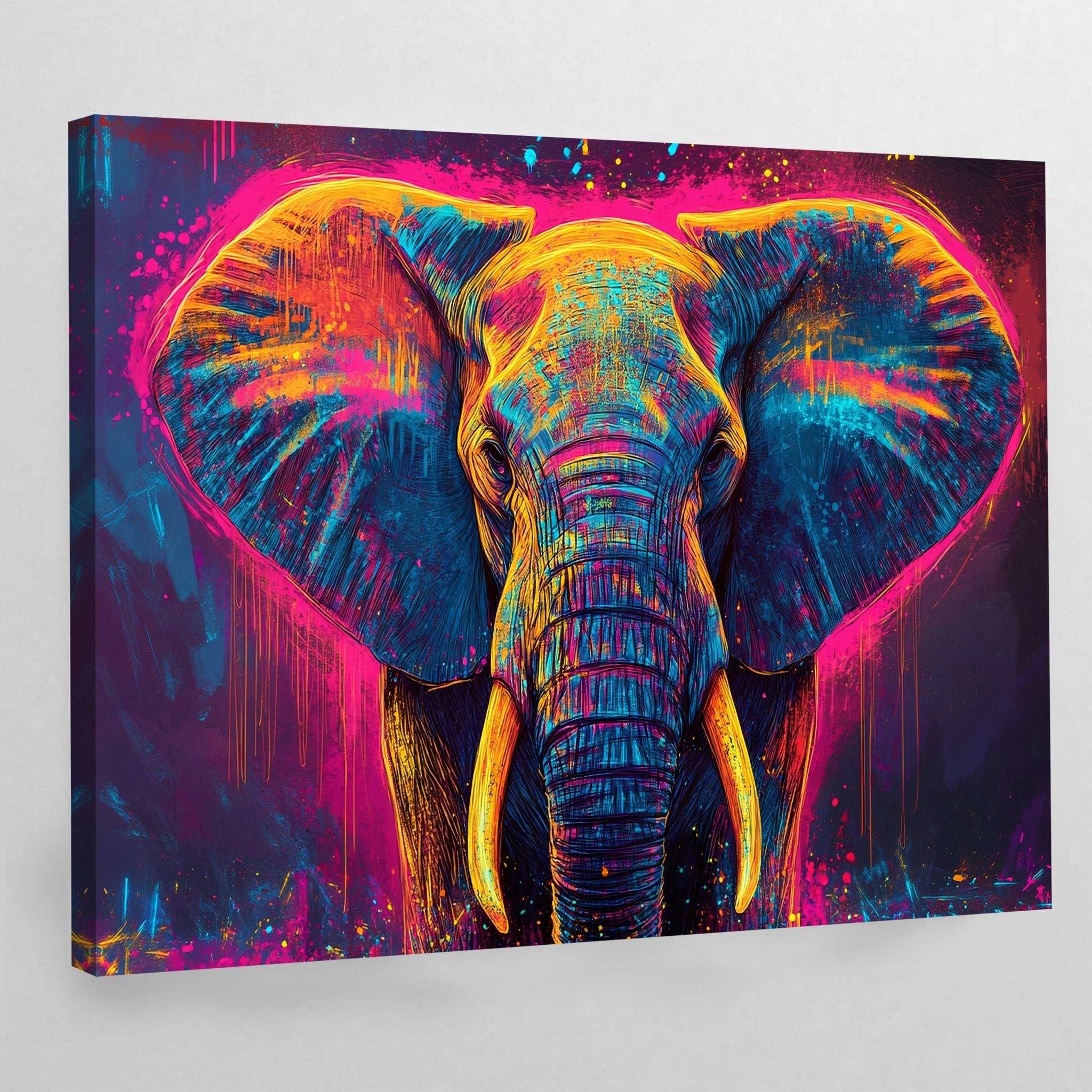Large Elephant Canvas Wall Art - Luxury Art Canvas