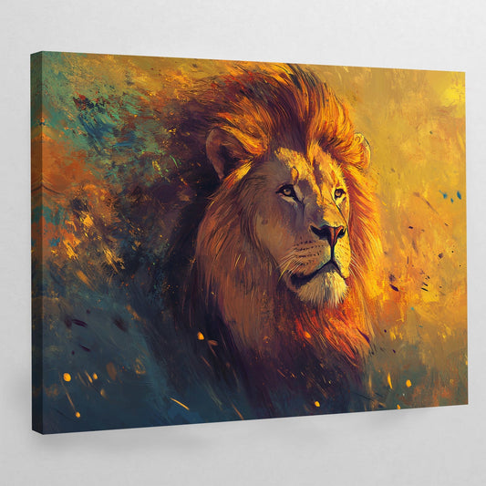 Large Lion Wall Art - Luxury Art Canvas