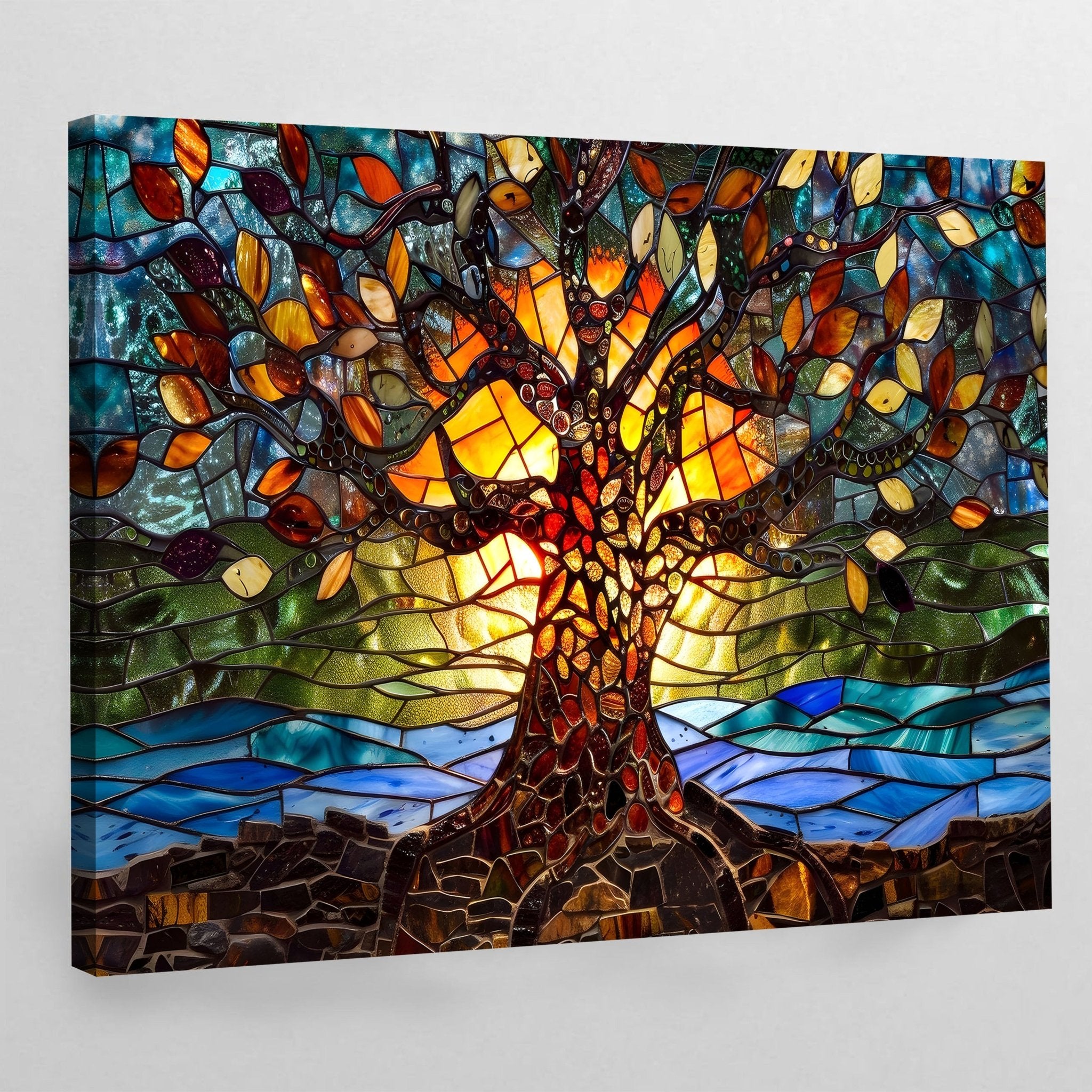 Large Tree Of Life Wall Art - Luxury Art Canvas