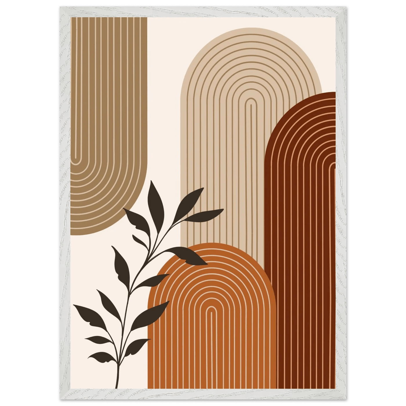 Layered Arches Minimalist Wall Art - Luxury Art Canvas