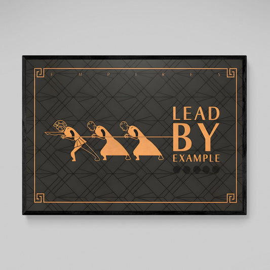 Lead By Example Motivational Wall Art - Luxury Art Canvas