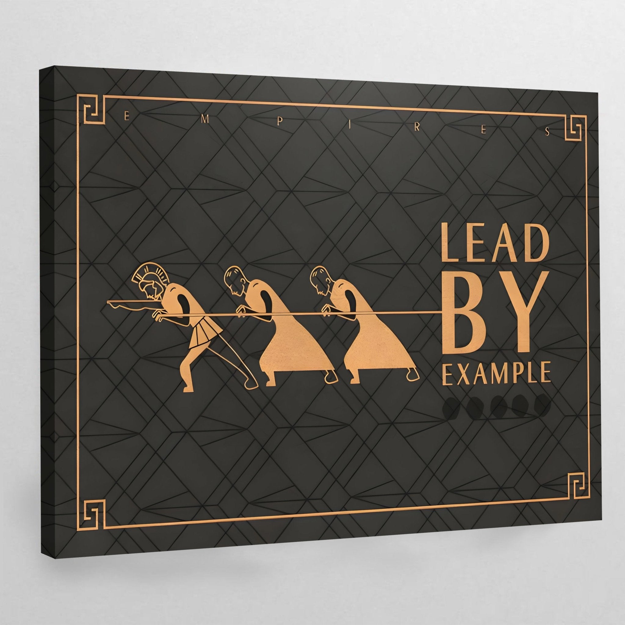 Lead By Example Motivational Wall Art - Luxury Art Canvas