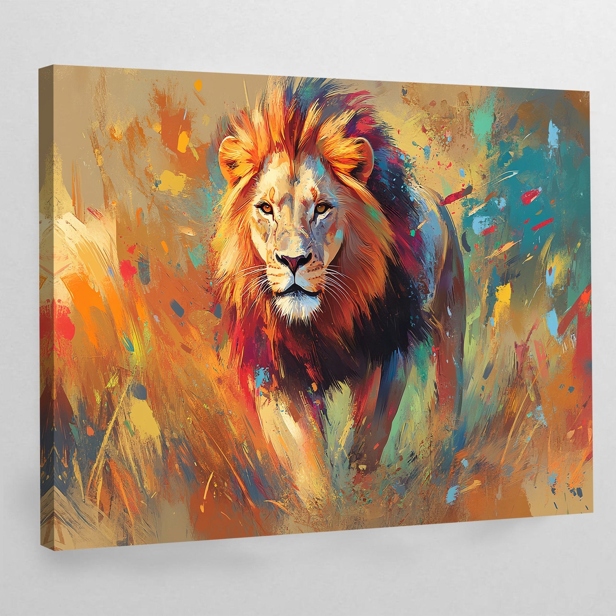 Lion Canvas Wall Art - Luxury Art Canvas