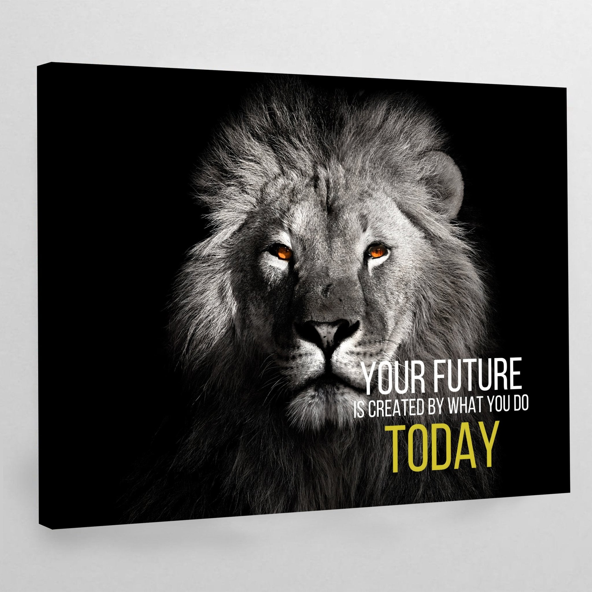 Lion Motivational Wall Art - Luxury Art Canvas