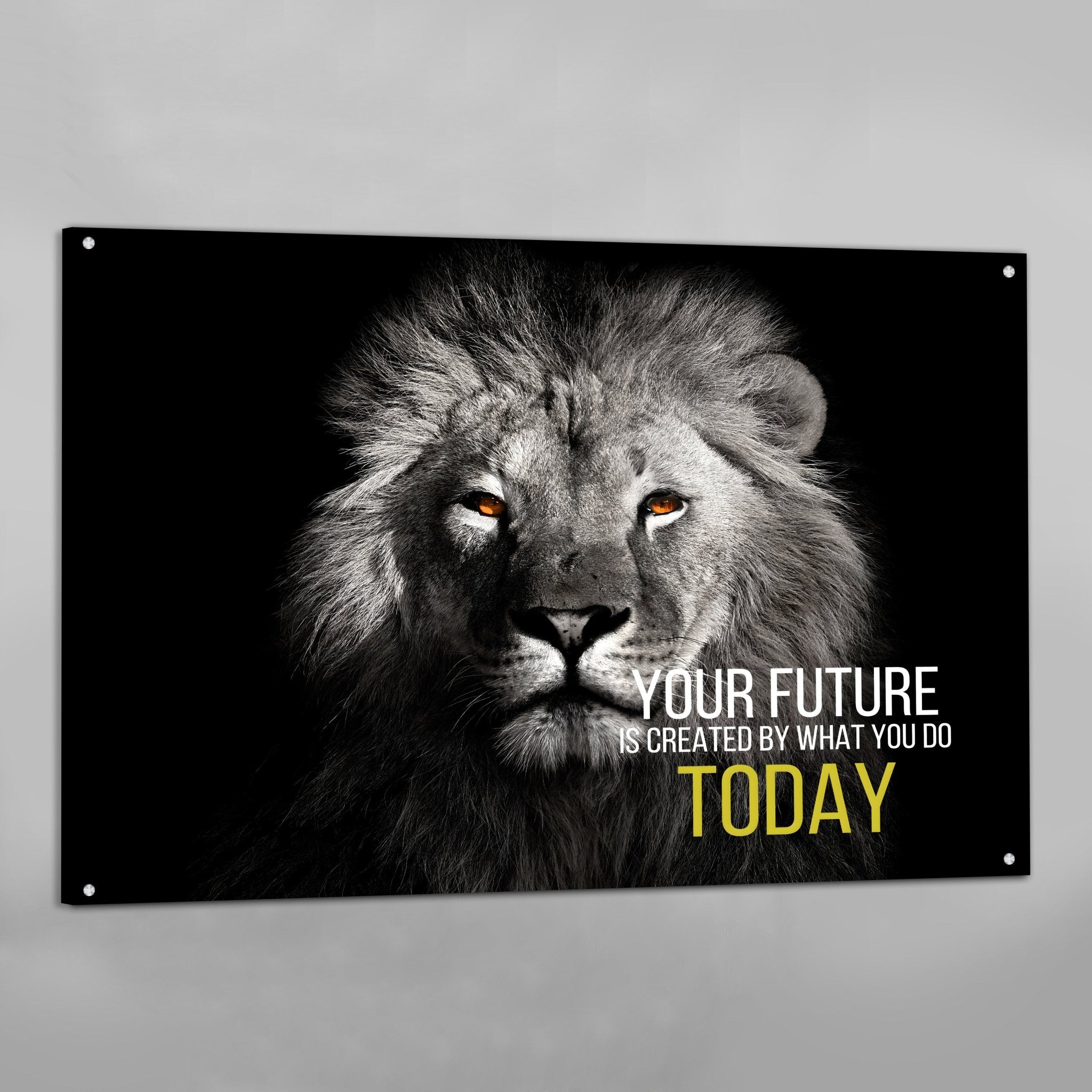 Lion Motivational Wall Art - Luxury Art Canvas