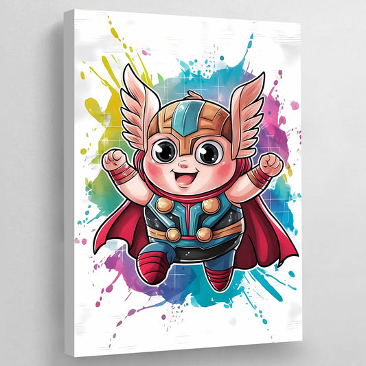 Little Superhero Nursery Wall Art - Luxury Art Canvas