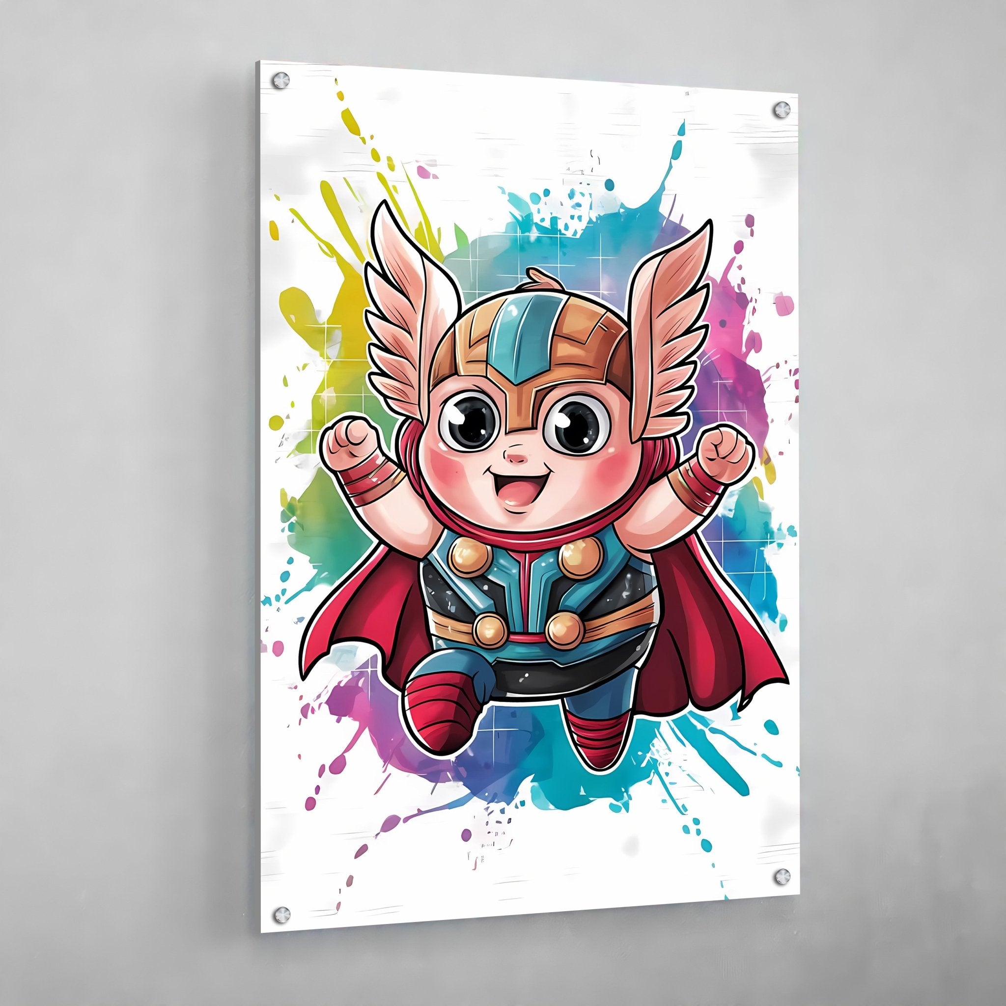 Little Superhero Nursery Wall Art - Luxury Art Canvas
