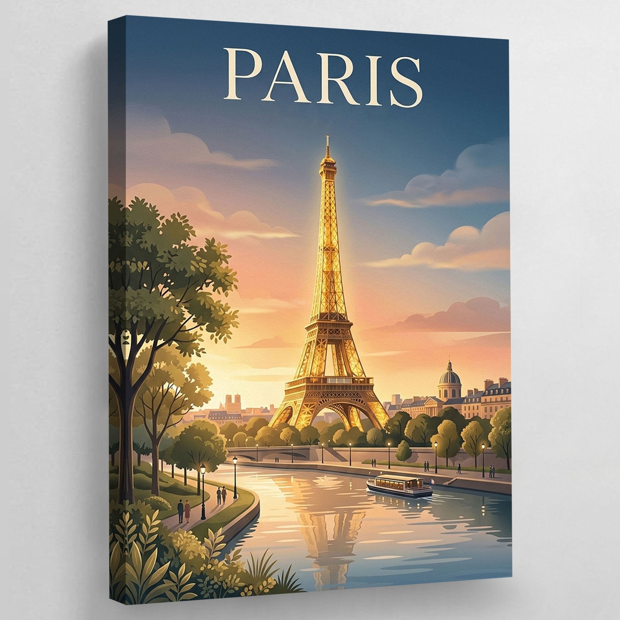 Luxury Eiffel Tower Paris Wall Art - Luxury Art Canvas