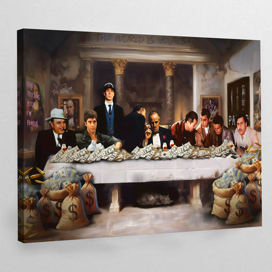 Mafia Bosses Canvas Wall Art - Luxury Art Canvas