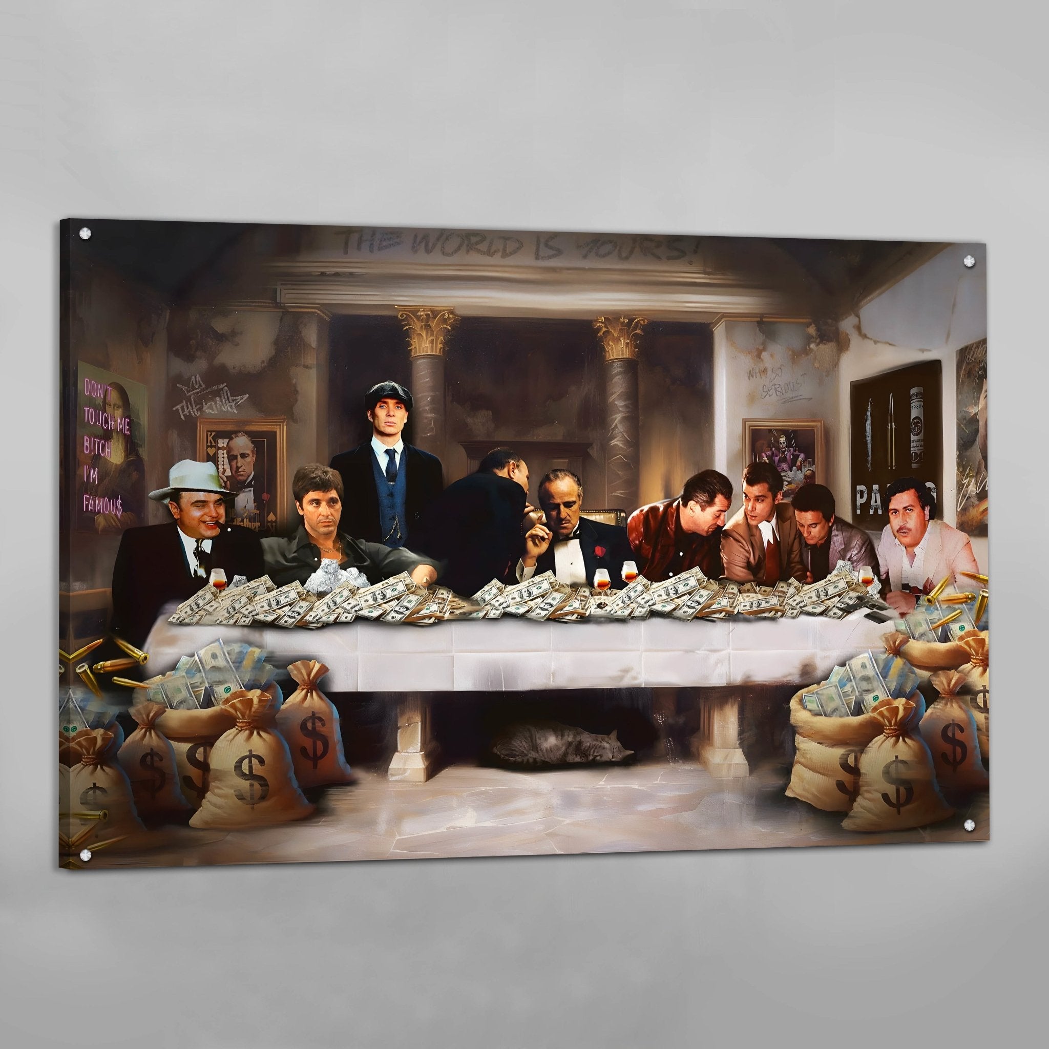 Mafia Bosses Canvas Wall Art - Luxury Art Canvas