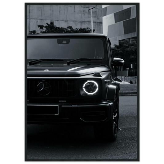 Mercedes Black and White Wall Art - Luxury Art Canvas