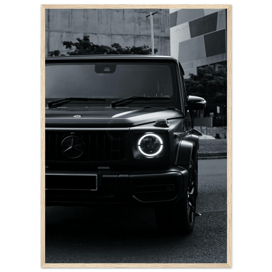 Mercedes Black and White Wall Art - Luxury Art Canvas