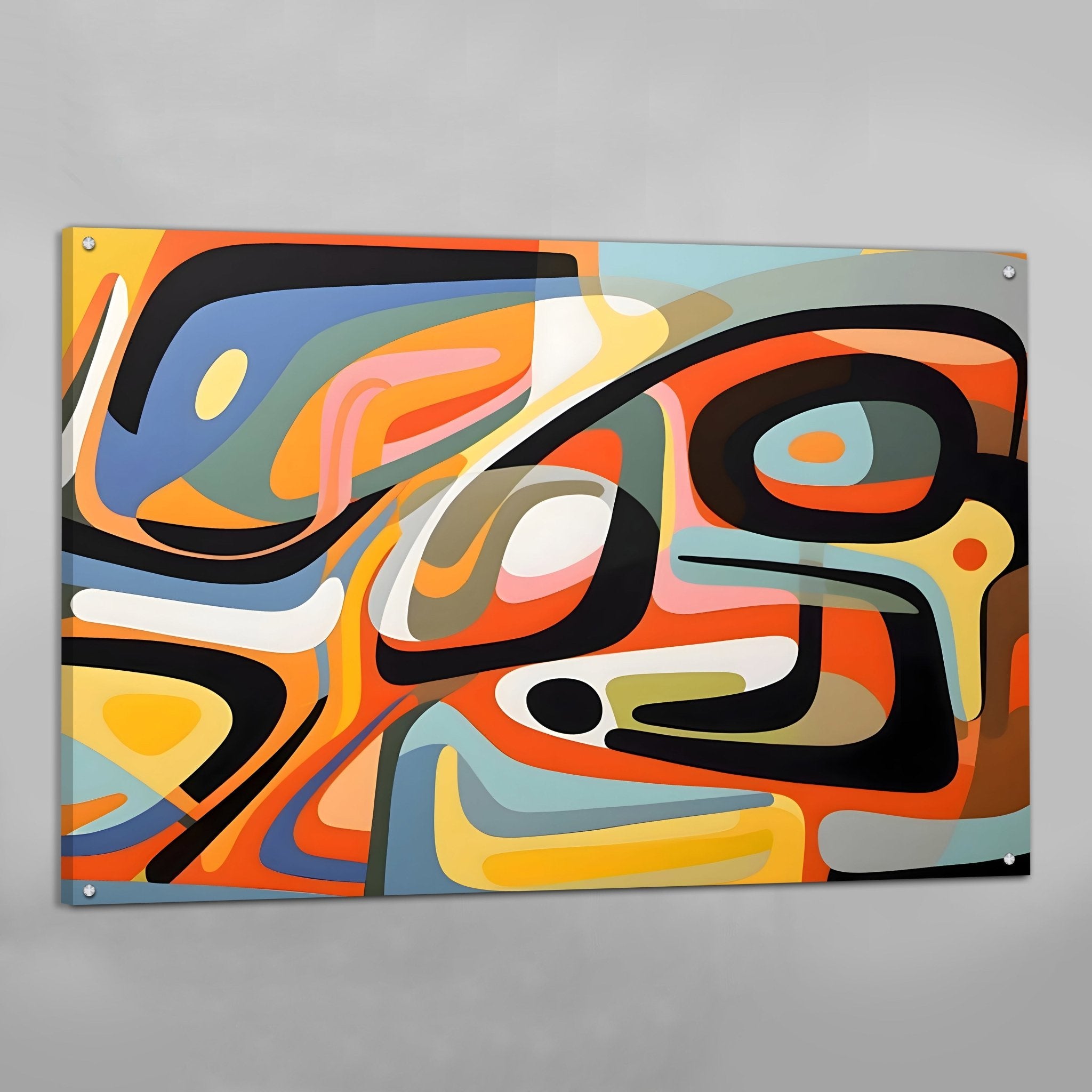 Mid Century Modern Wall Art - Luxury Art Canvas