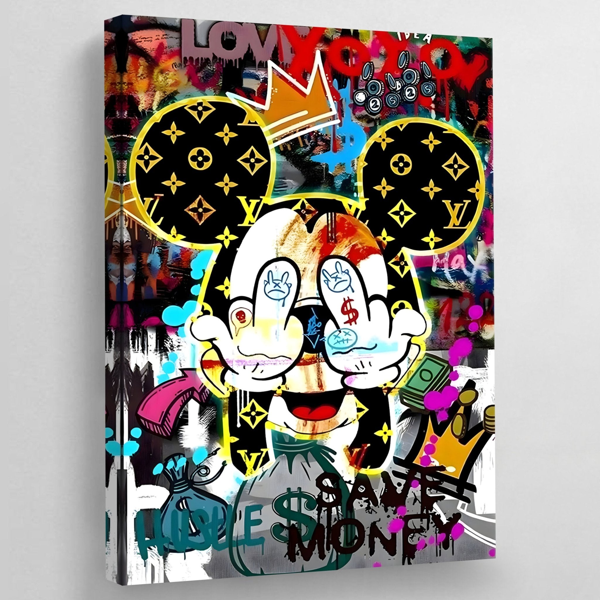 Middle Finger Street Art Canvas - Luxury Art Canvas