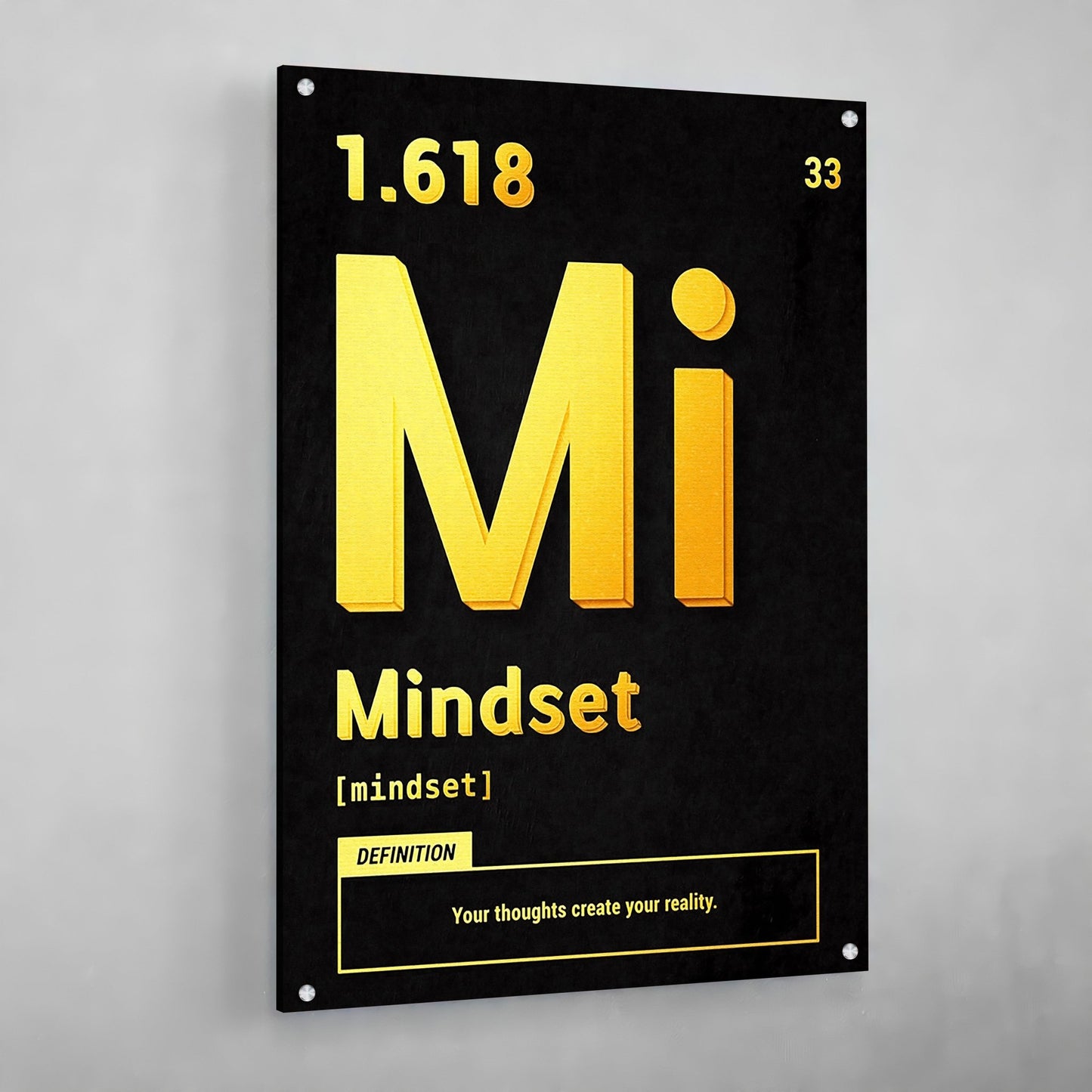 Mindset Motivational Wall Art - Luxury Art Canvas