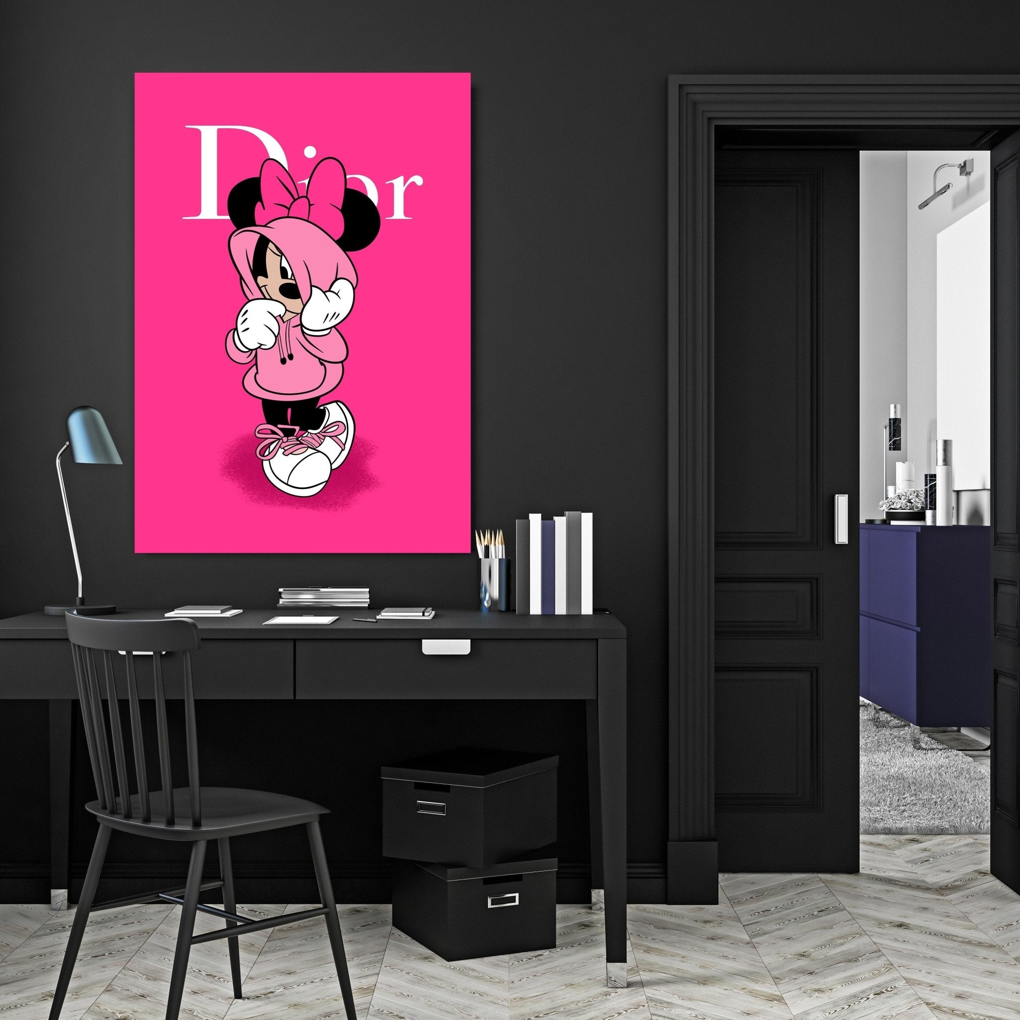 Minnie Dior Wall Art - Luxury Art Canvas