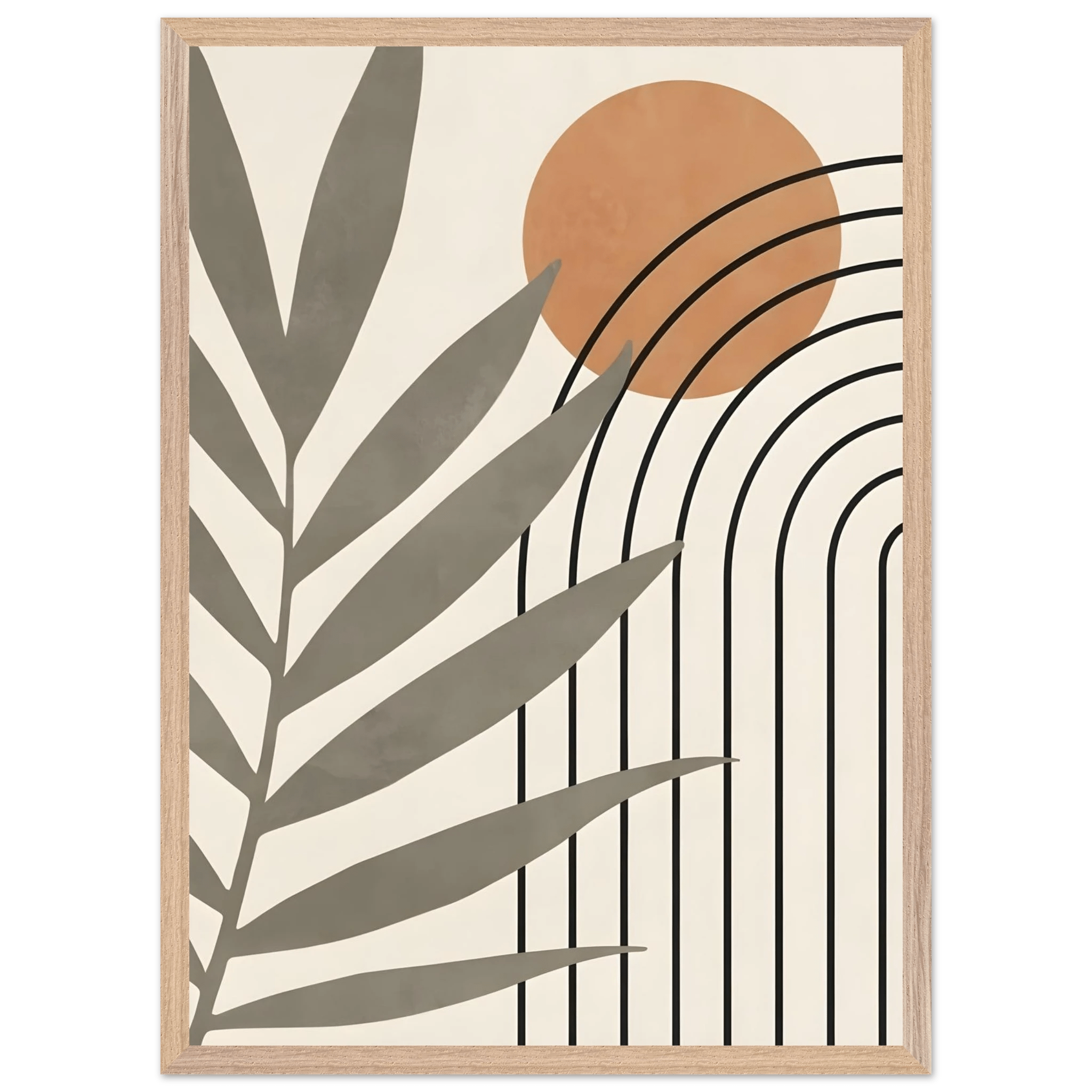 Modern Boho Lines Minimalist Wall Art - Luxury Art Canvas