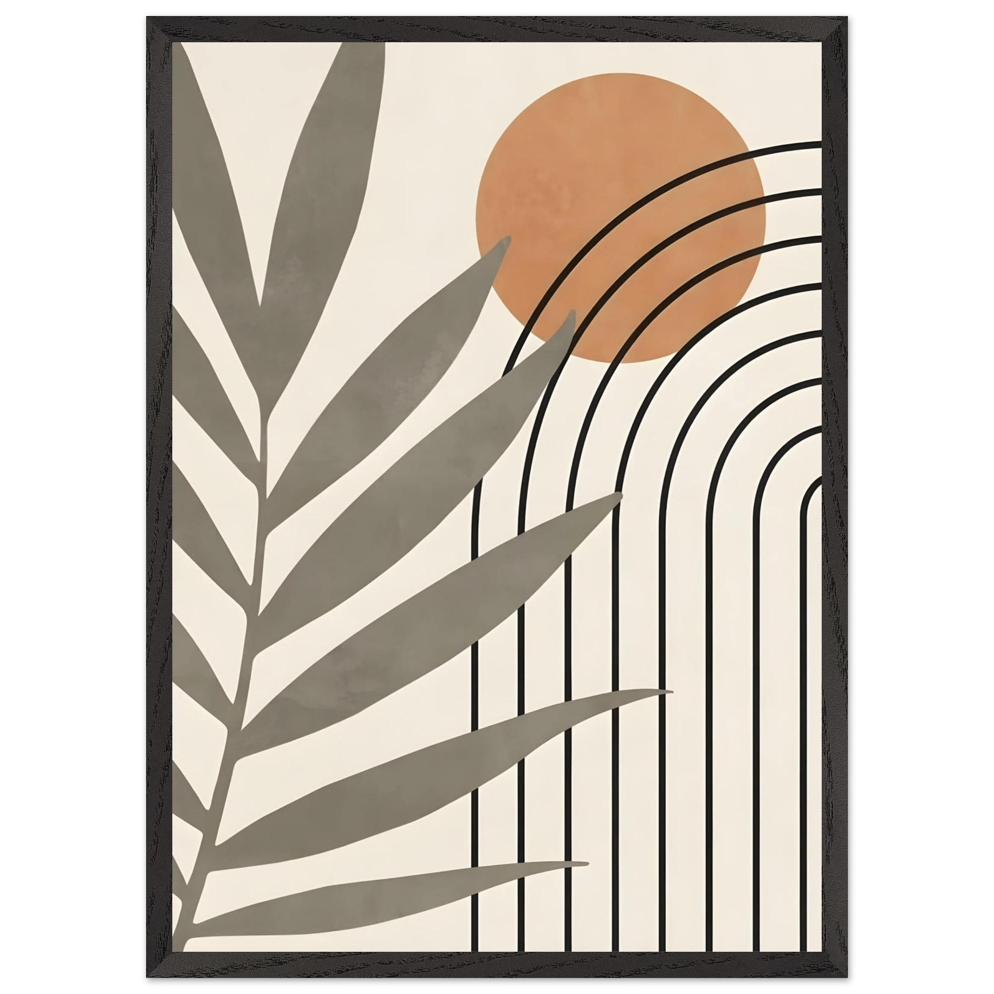 Modern Boho Lines Minimalist Wall Art - Luxury Art Canvas