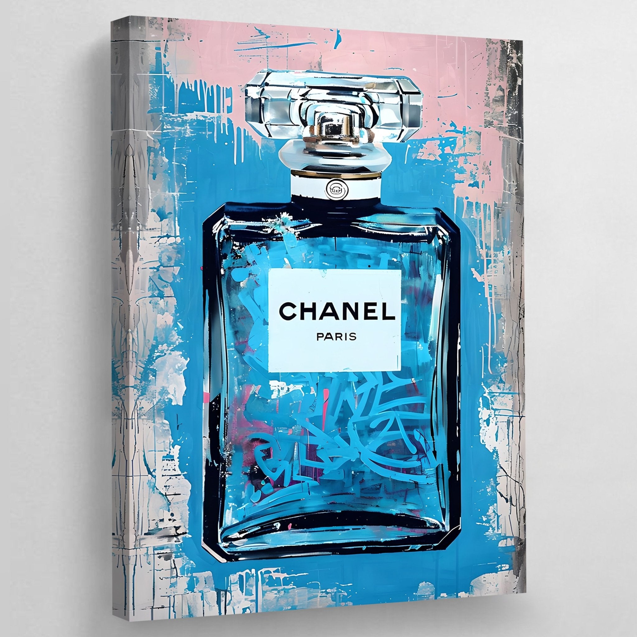 Modern Chanel Graffiti Canvas Wall Art - Luxury Art Canvas