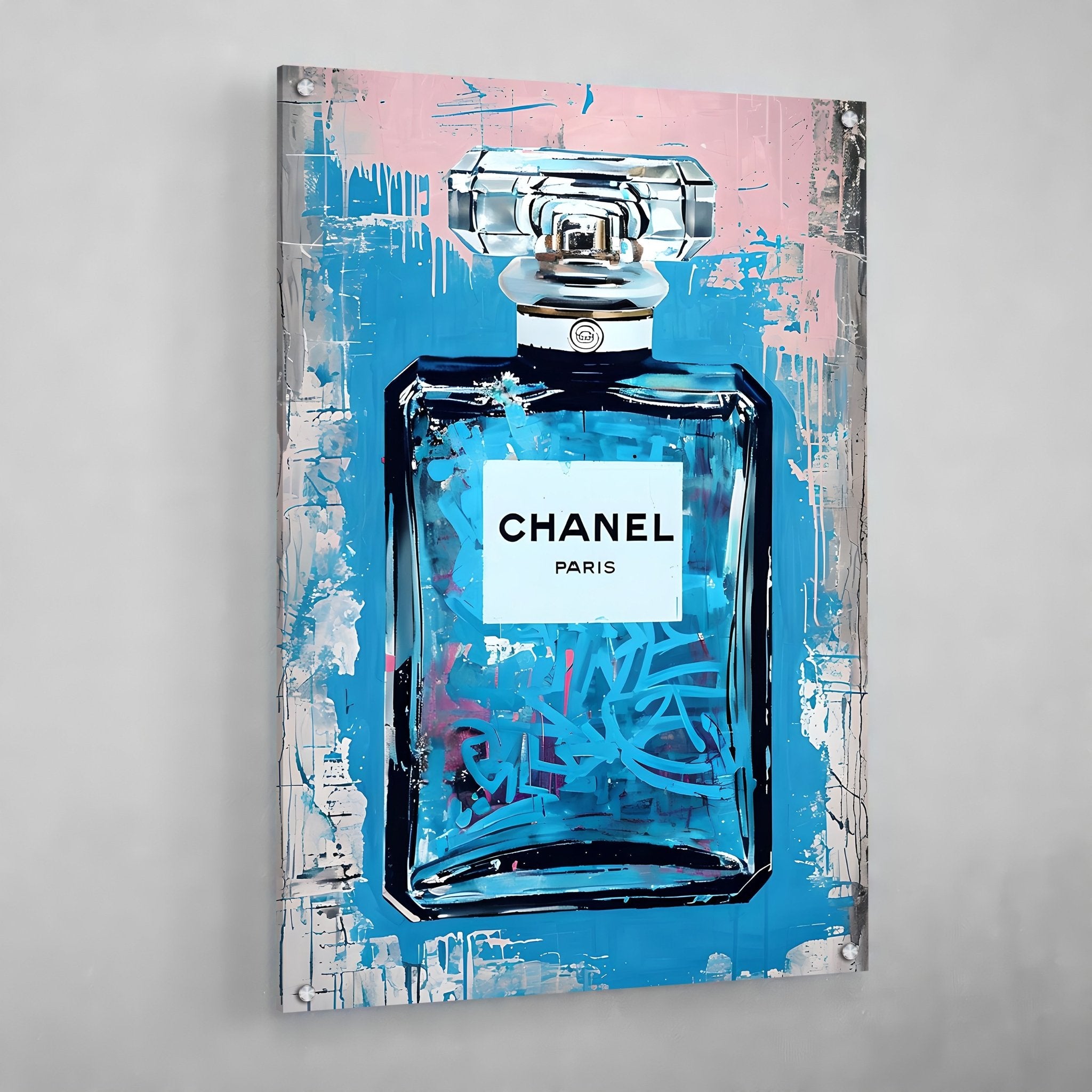 Modern Chanel Graffiti Canvas Wall Art - Luxury Art Canvas
