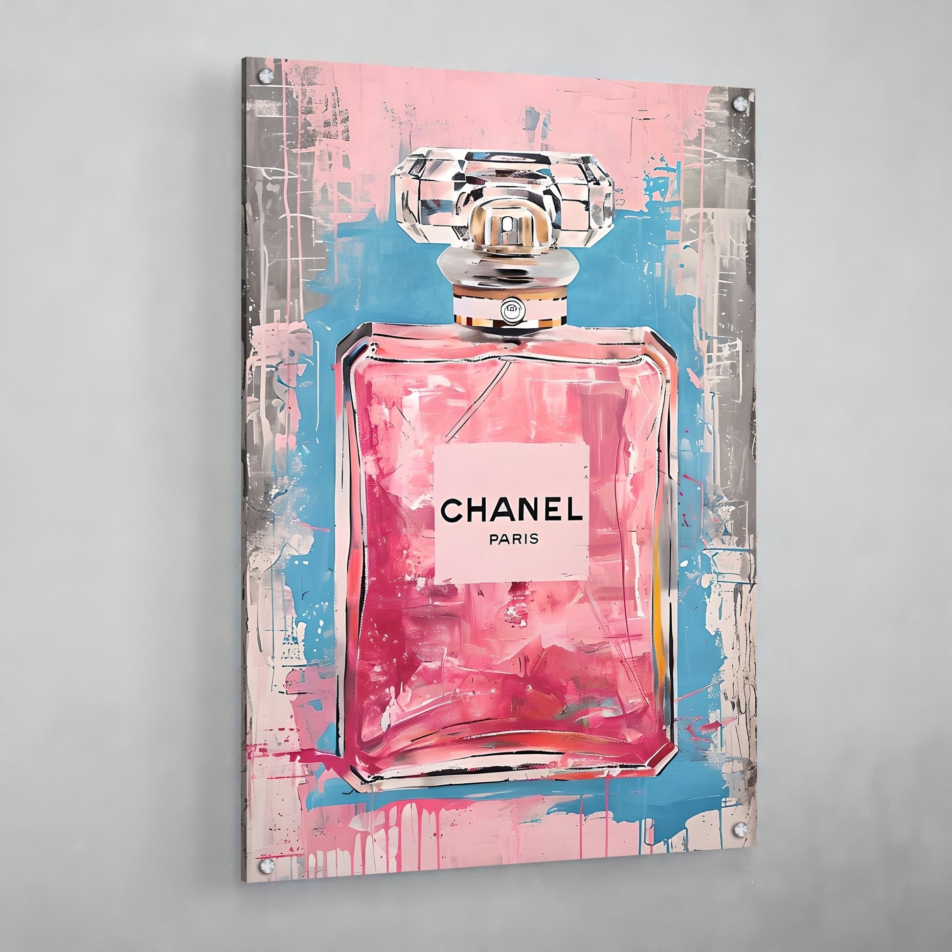 Modern Chanel Graffiti Wall Art - Luxury Art Canvas