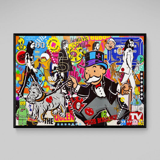 Modern Comics Graffiti Wall Art - Luxury Art Canvas