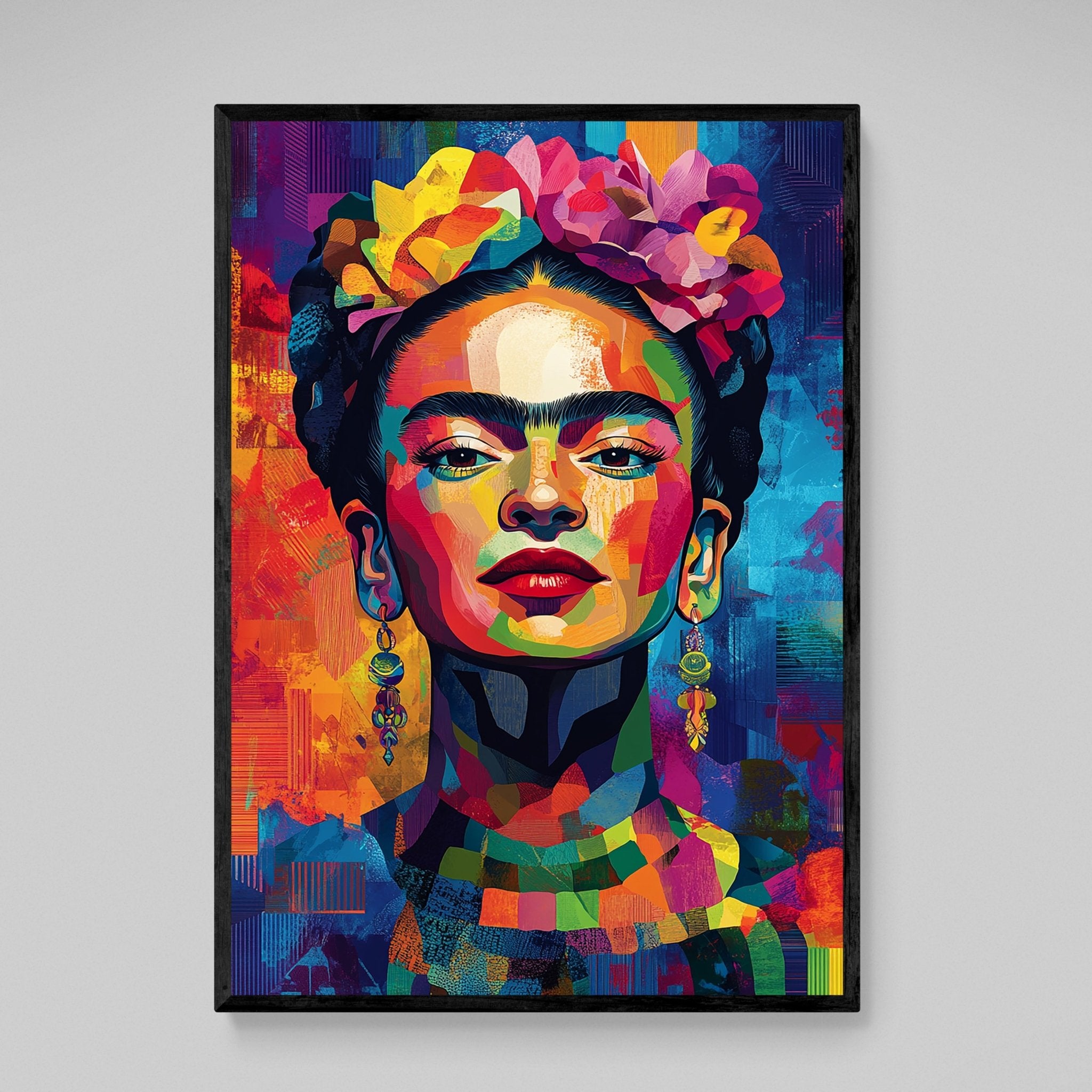 Modern Frida Kahlo Wall Art - Luxury Art Canvas